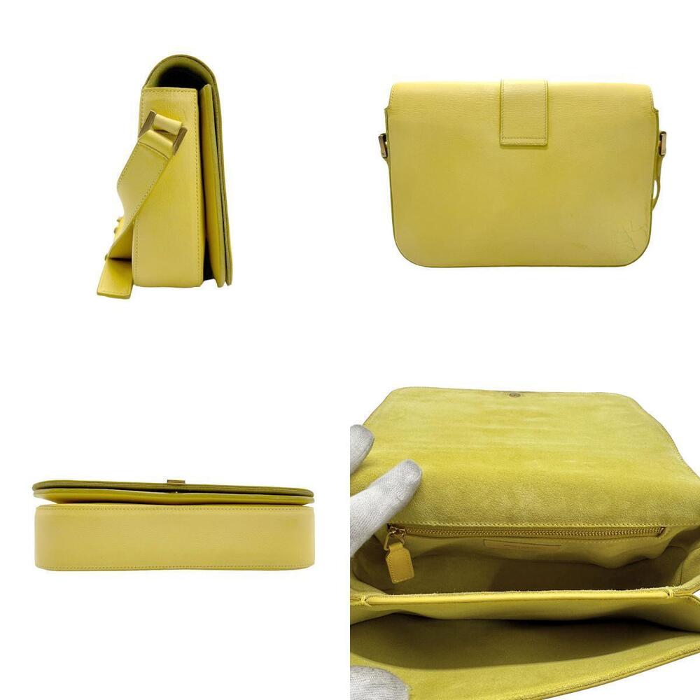 Saint Laurent leather bag Y shoulder yellow